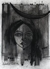 Zohaib Rind, 10 x 14 Inch, Charcoal on Paper, Figurative Painting, AC-ZR-081